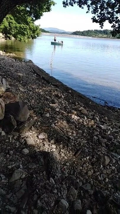 Naked at lake