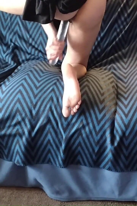 Toying My Pussy with My Purple Dildo (260510f)