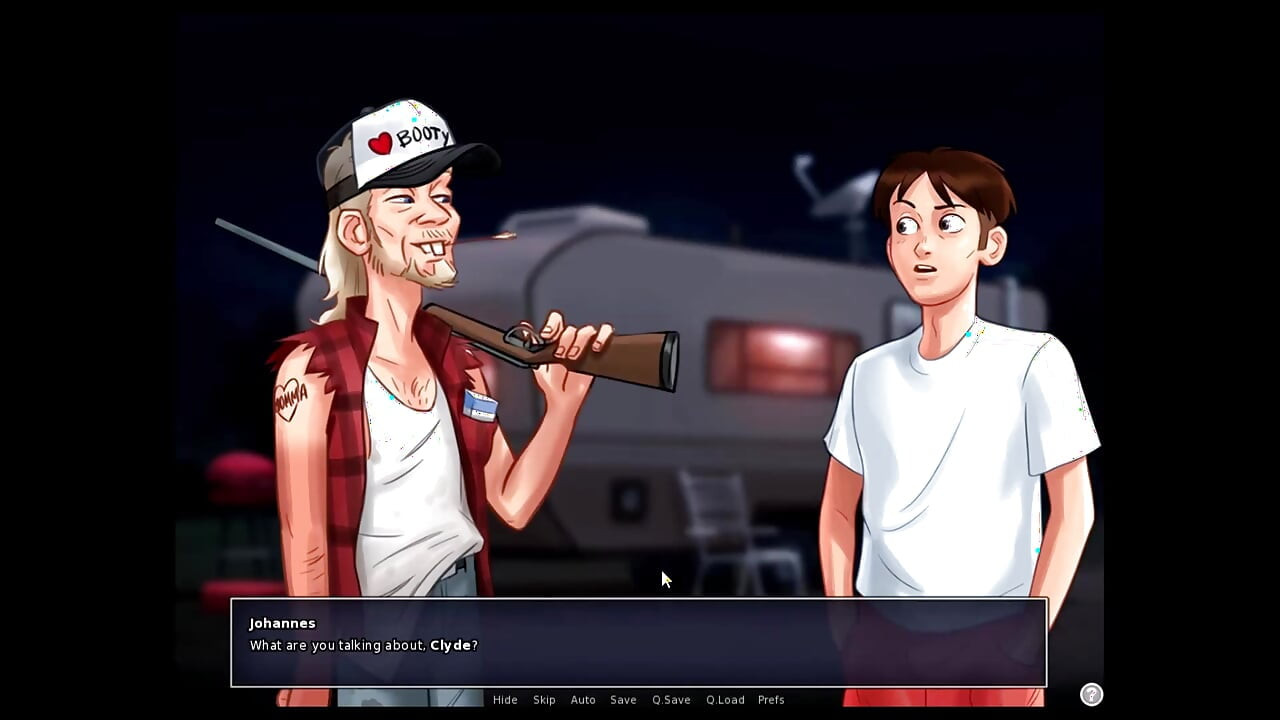 Summertime Saga - Johannes dikongkek Odette... Wanita dan Johannes bermain spin bottel itu.