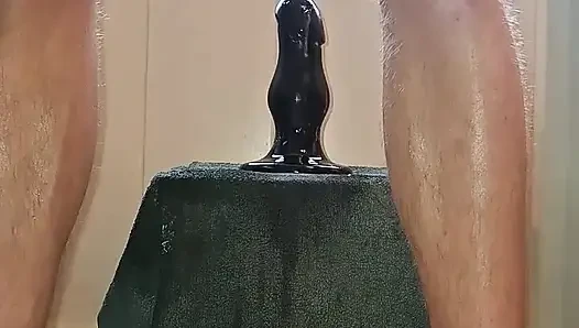 Yalnız eşcinsel erkek - aşırı anal yıkım büyük dildo ve yumruk sokma