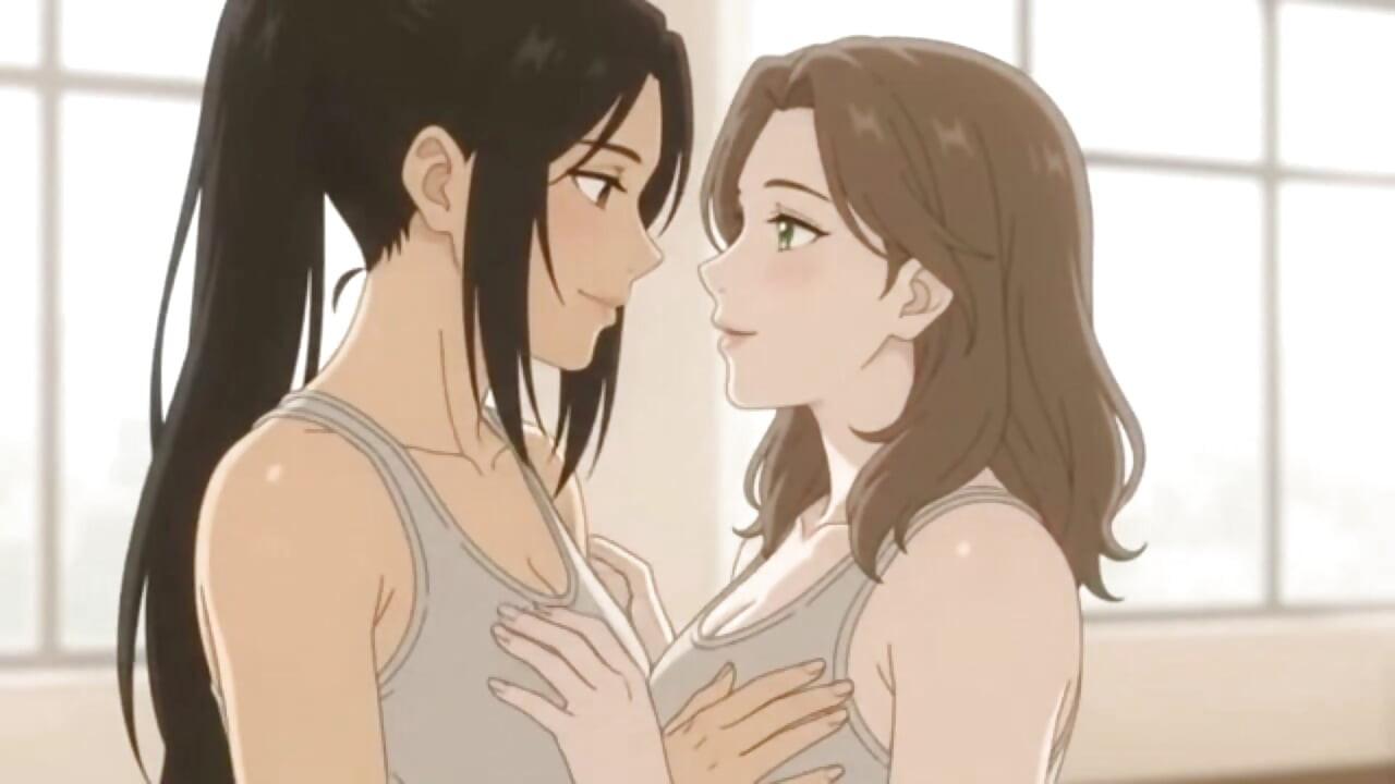Lesbian Partner Yoga Turns Intimate