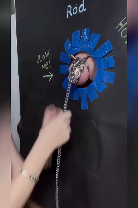 Chastity Cage Gloryhole Denial