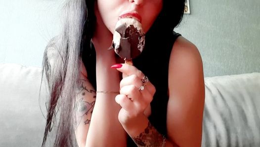 Helado dulce, dulce.