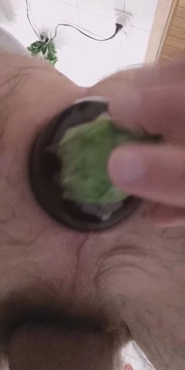 Eggplant anal fist