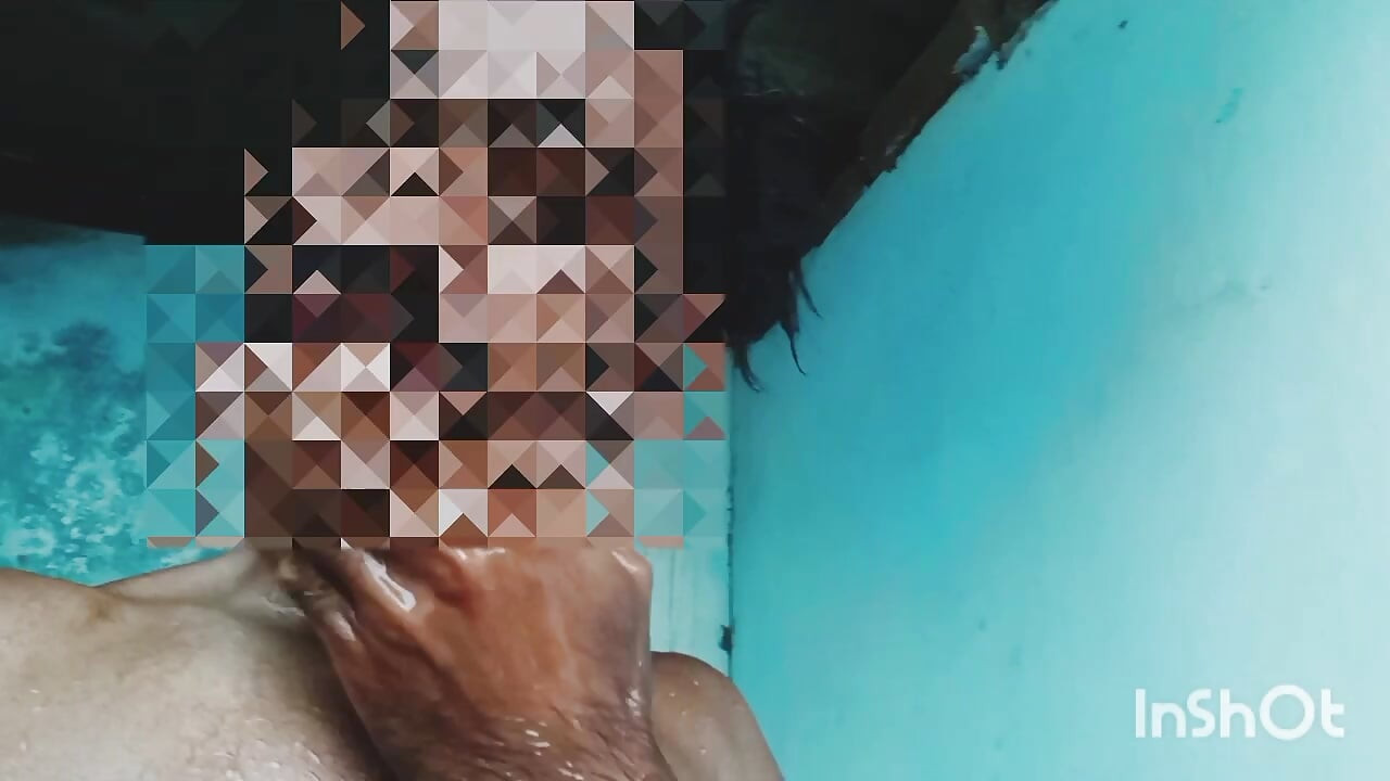 In the village, there was a bath in the open.