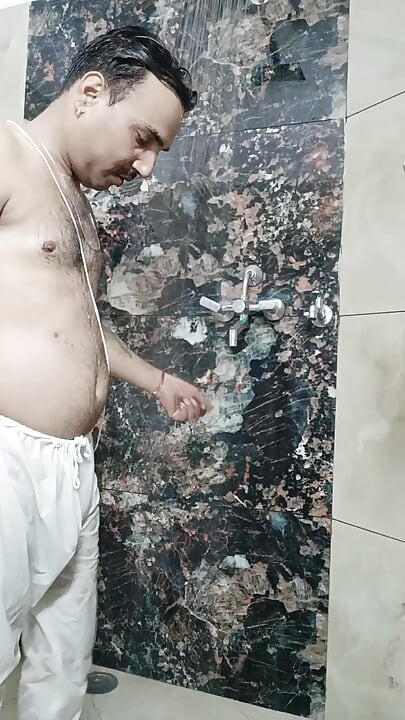 indian desi man enjoy sex and shower with police uncle
