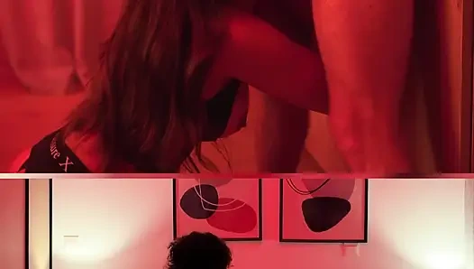 Straight pegging teases with relentless thrusting power