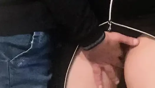 OMG! Touching Juicy Pussy In Subway - Penetrating in Sexy Panties