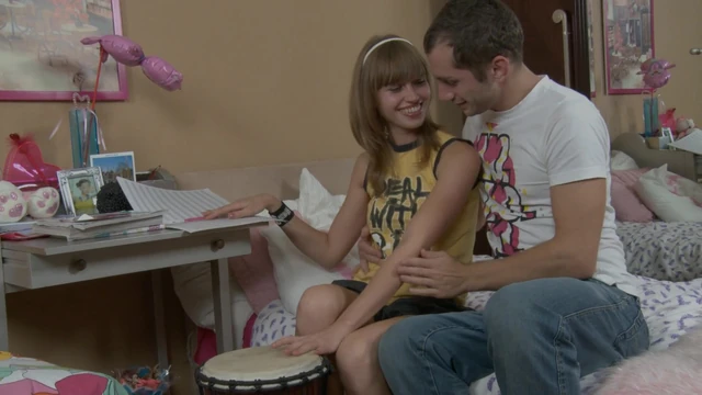 the music teacher had his fun with the young blonde after class