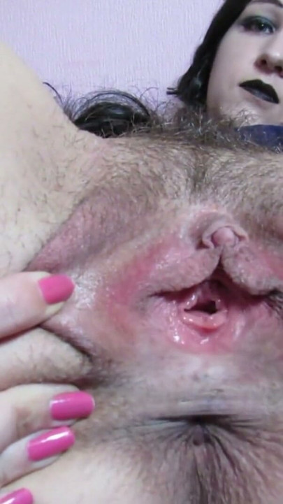 Goth Girl Hairy Pussy JOI big clit pussy gaping | Clip 2