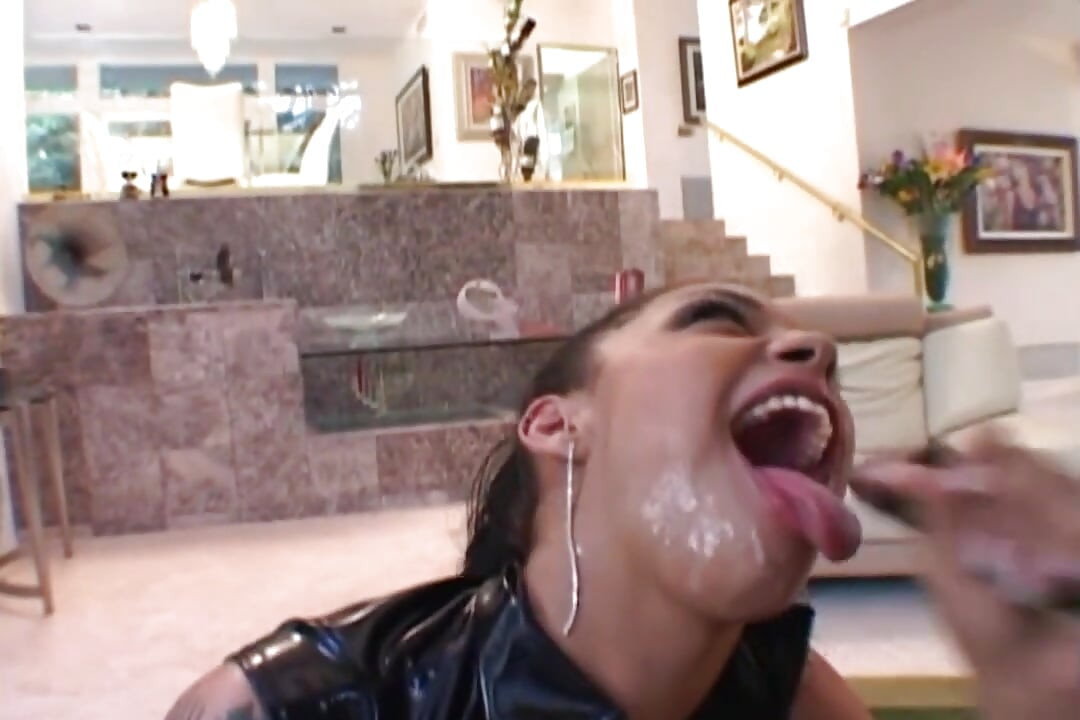 Hot ebony bukakke with 4 BBC