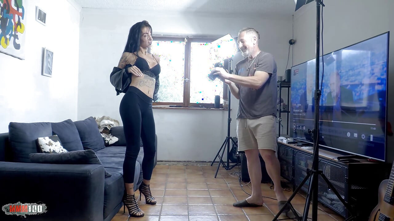 Busty Skinny MILF Silvia Preslar Sucks Terry Kemaco on Couch in Soft Photoshoot Turned Hardcore Pussy Fuck with Squirt