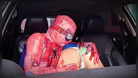 HORNY OTAKU GIRL IN HUGE ASS AND TIGHT PINK PUSSY GETS FUCKED BY SPIDERMAN