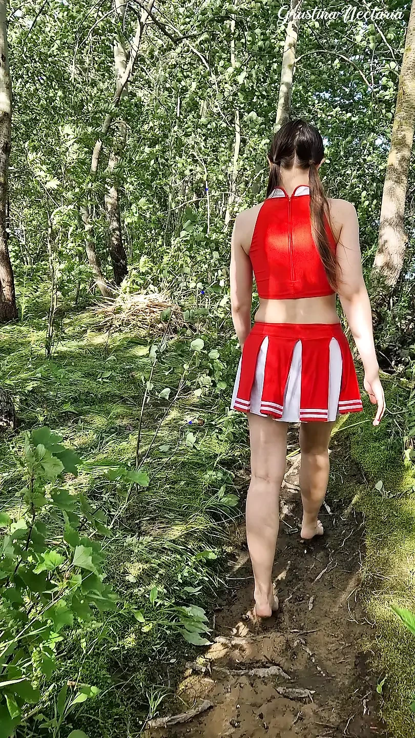 ASMR Seashore forest barefoot walking. Waves sound, forest sound + no panties
