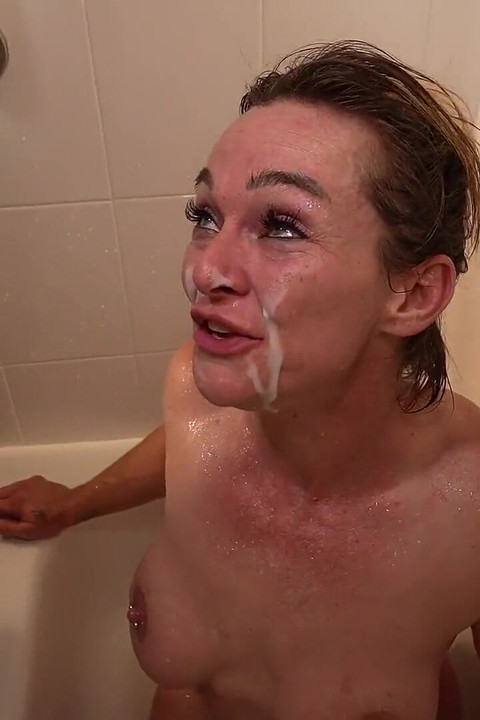 Dripdrop Behind the Scenes! Simone Steele Gets a Golden Shower to Clean the Cum off After Her Gangbang!!