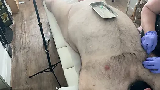 Bagian 5:- Domina Satana bermain medis di sini budak dazzer. Dimulai dengan suara 1 kaki permainan jarum!