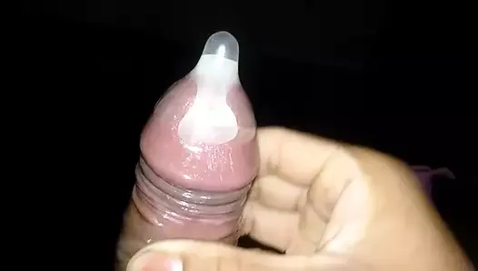 Камшот Zaroor Codom внутрь презерватива, сперма в презервативе