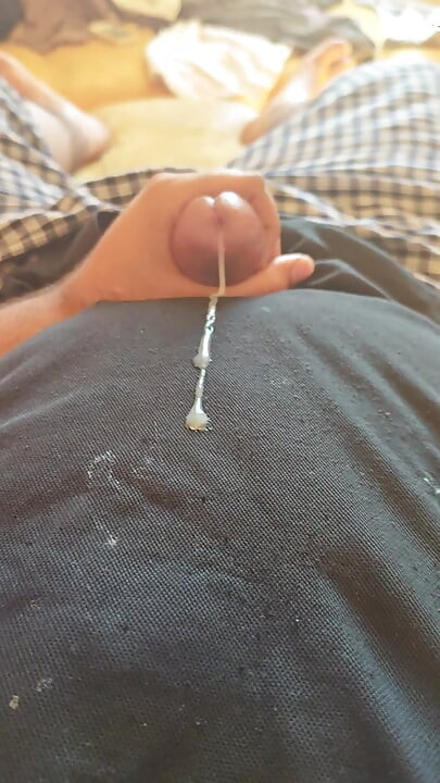 POV solo guy masturbating and torture himself till cum