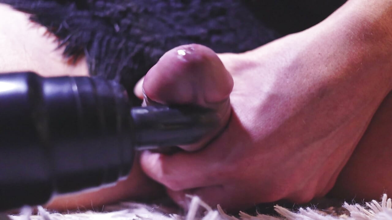 dripping precum using my vibrator