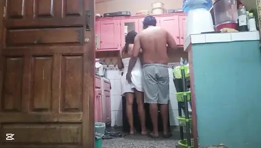 Tamil cleaning lady was cooking and ended up fucking her