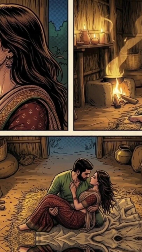 Raju and Seema started making a hut in the jungle and started having sex. | Clip 1
