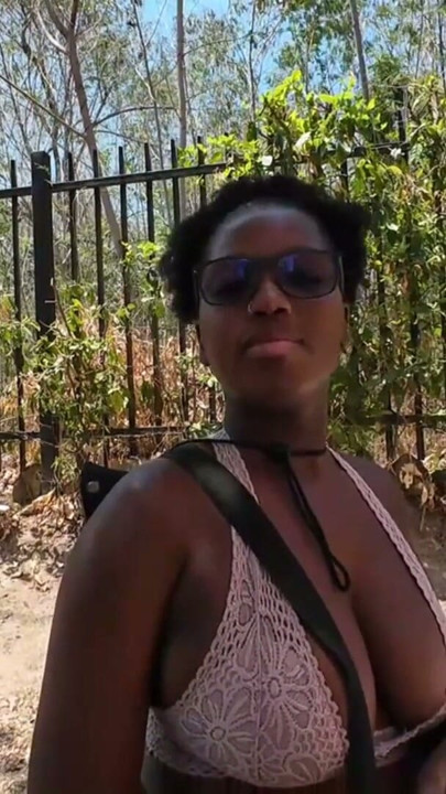 Breaking Her In Ebony Newbie Outdoor Model Casting Nice Ass Tits Pierced Slim Thick Bitch Got The Hoe Path Walking - Jhodez1 | Clip 2