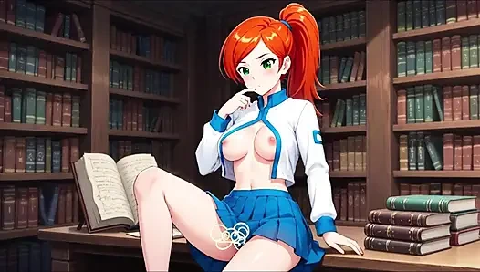 Adult Gwen Tennyson Erotic Teasing 3D Animation Compilation Beautiful Redhead in Iconic Outfit Provocative Scenes