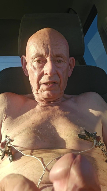 Memorable moment from "nipple torture with spiked clamps and tens unit"