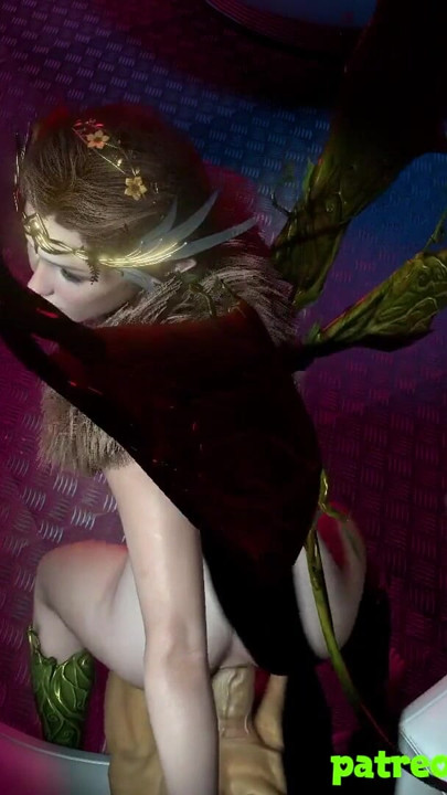 Sexy Fairy Girl Rides Cock in Neon Club | Clip 2