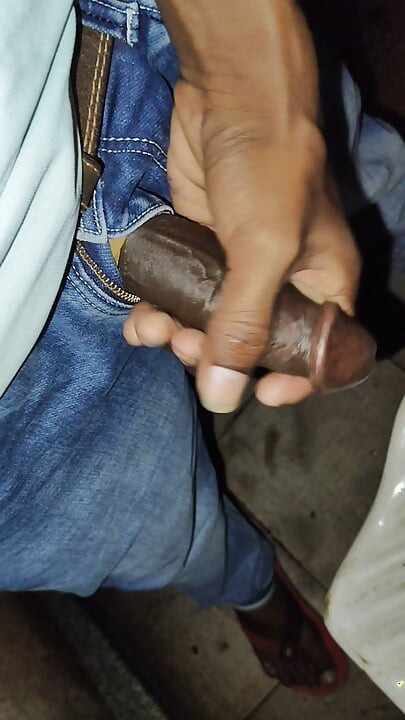 Masturbating