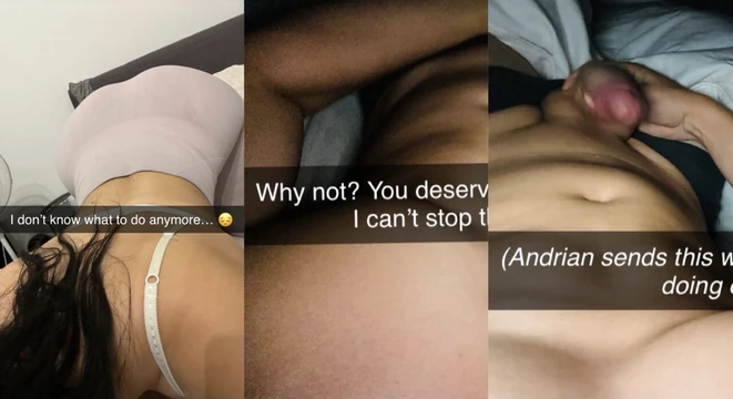 Mature wife cheats on her husband with the neighbor and shares the full story on Snapchat