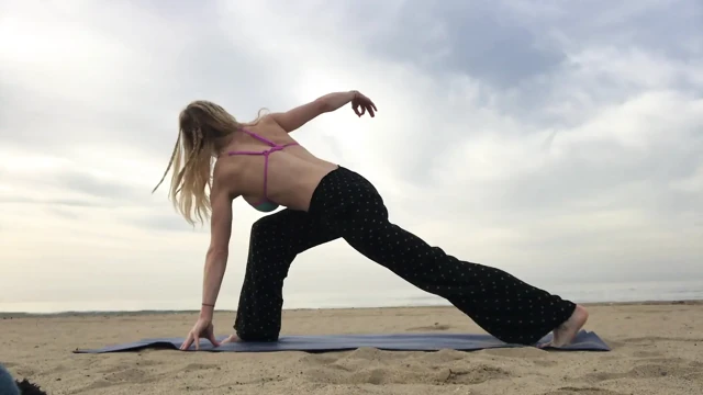 Beach Yoga in Bikini Top