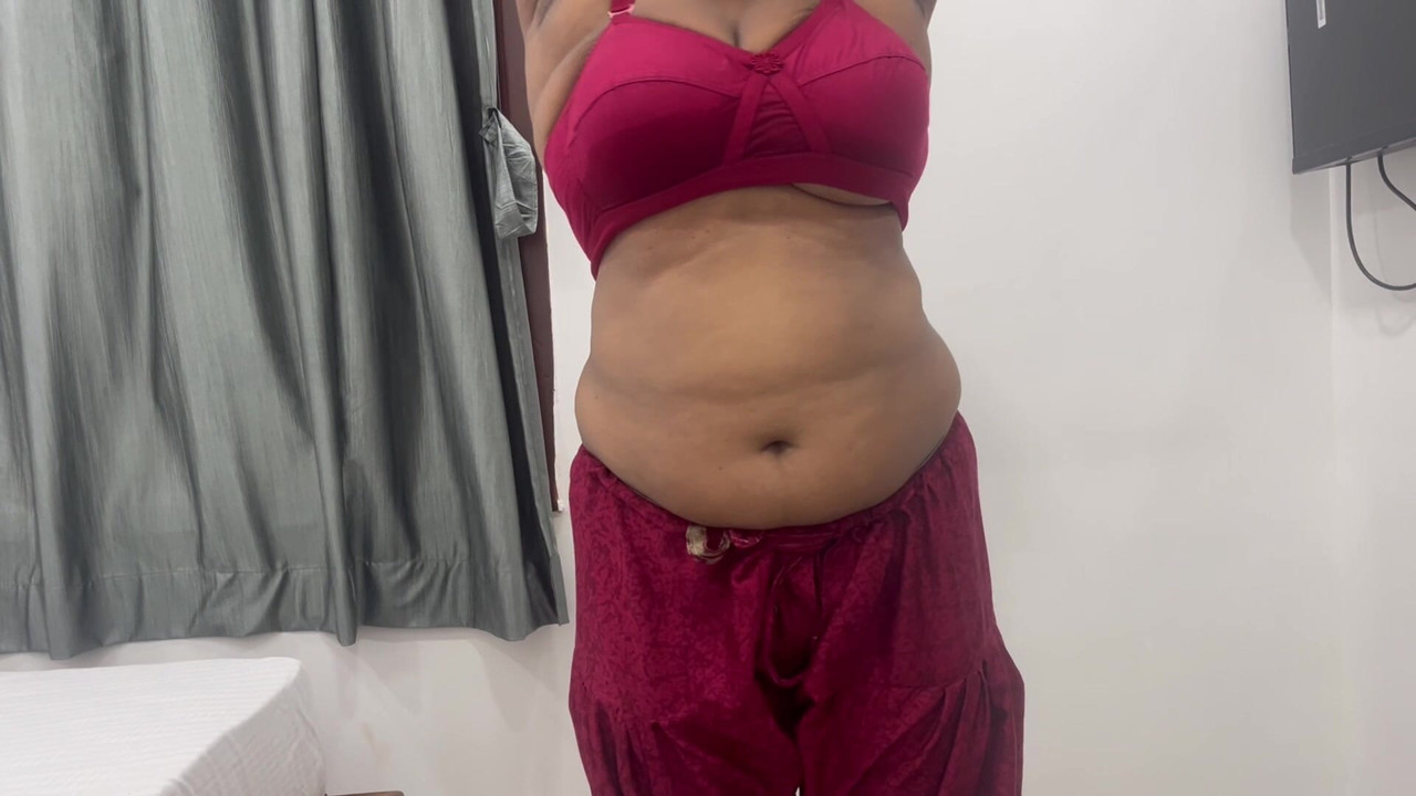 Tamil aunty dress change video homemade