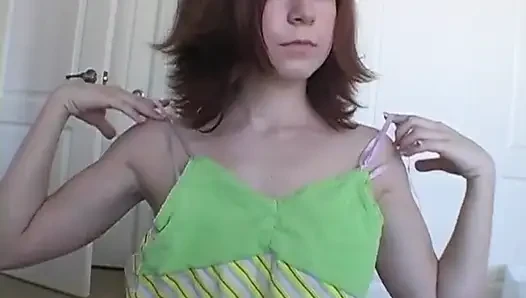 Hairy teen and her sexy lingerie