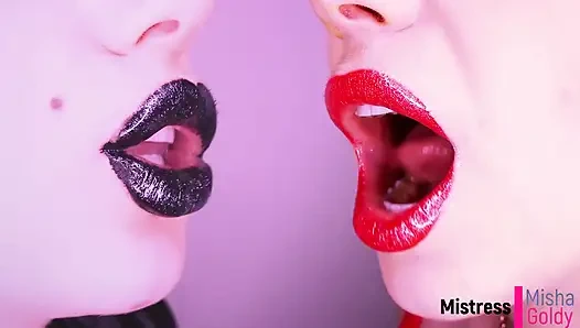 Black vs red seduction JOI