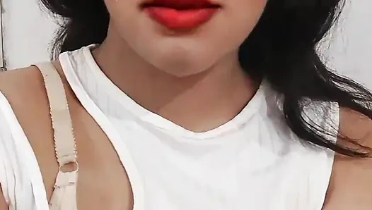 A hot girl masterbating and showing her big boobs and pussy