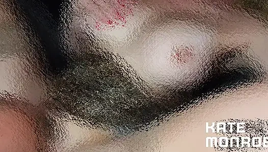 Üvey anne Kate Monroe arabada üvey oğlu tarafından yalanıyor ve dölleniyor!