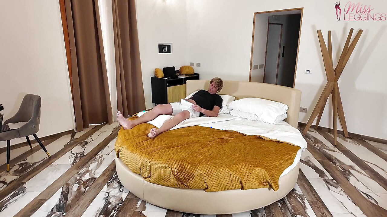 Disgusted Stepaunt Catches Young Stepnephew Jerking off to a Photo of Her Under the Covers