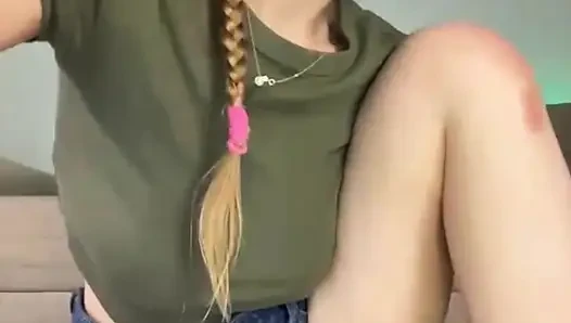 Doggystyle with jucielussie. Fucking pussy with dildo