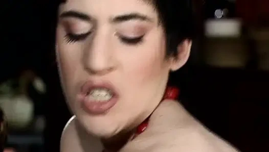 Pretty German babes eating sperm after hard DP fuck fest