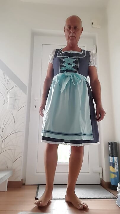 Crossdresser, me in a dirndl