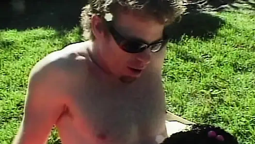 Interracial Anal Urlaub im Freien