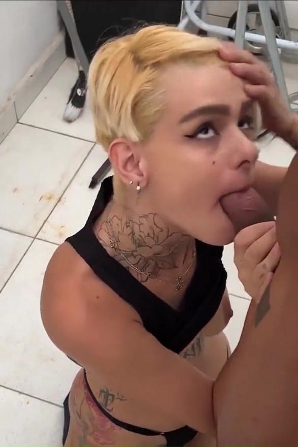 Housewife Giving Blowjob to Stranger