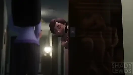 Film karakter kartun anime terlihat panas