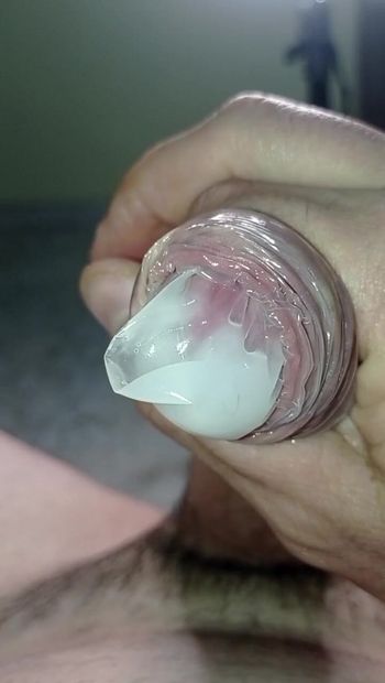 I masturbate with condom and fill it with cum for you.!