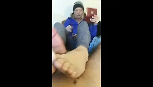 Wrinkled sole sexy foot fetish compilation