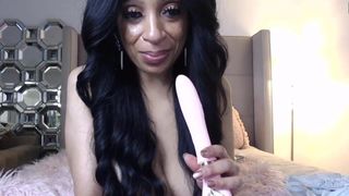 Exotic black goddess Arica with slow sensual masturbation