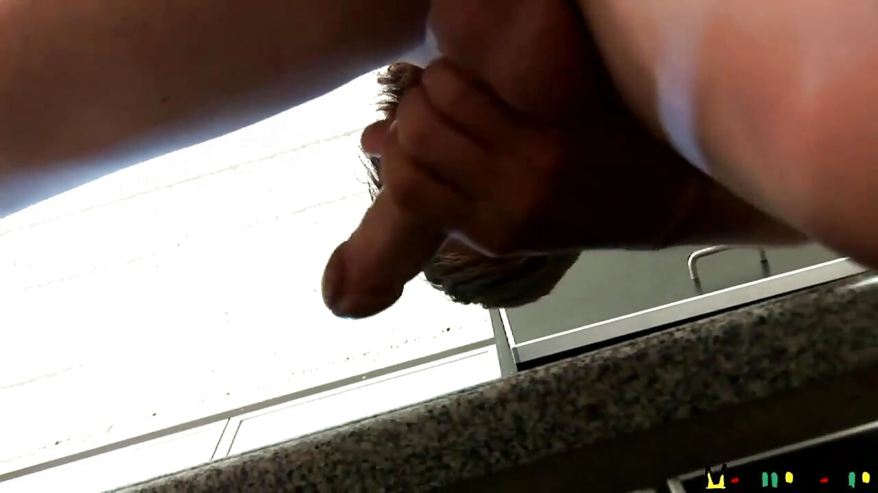 Sexy Tan Line Latino Anakin Hair Jack off in Kitchen Solo Jerk Dick Jizz!