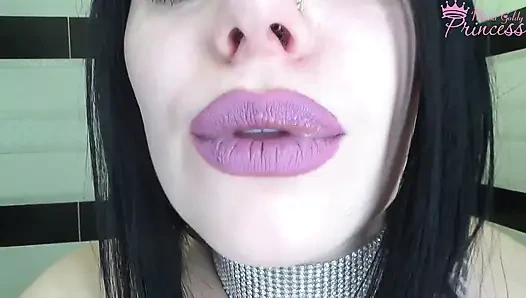 Wichs auf meine lila lippen