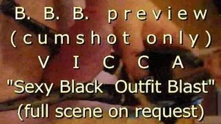 Aperçu de la bbb (du site réel), explosion de tenue noire sexy à Vicca
